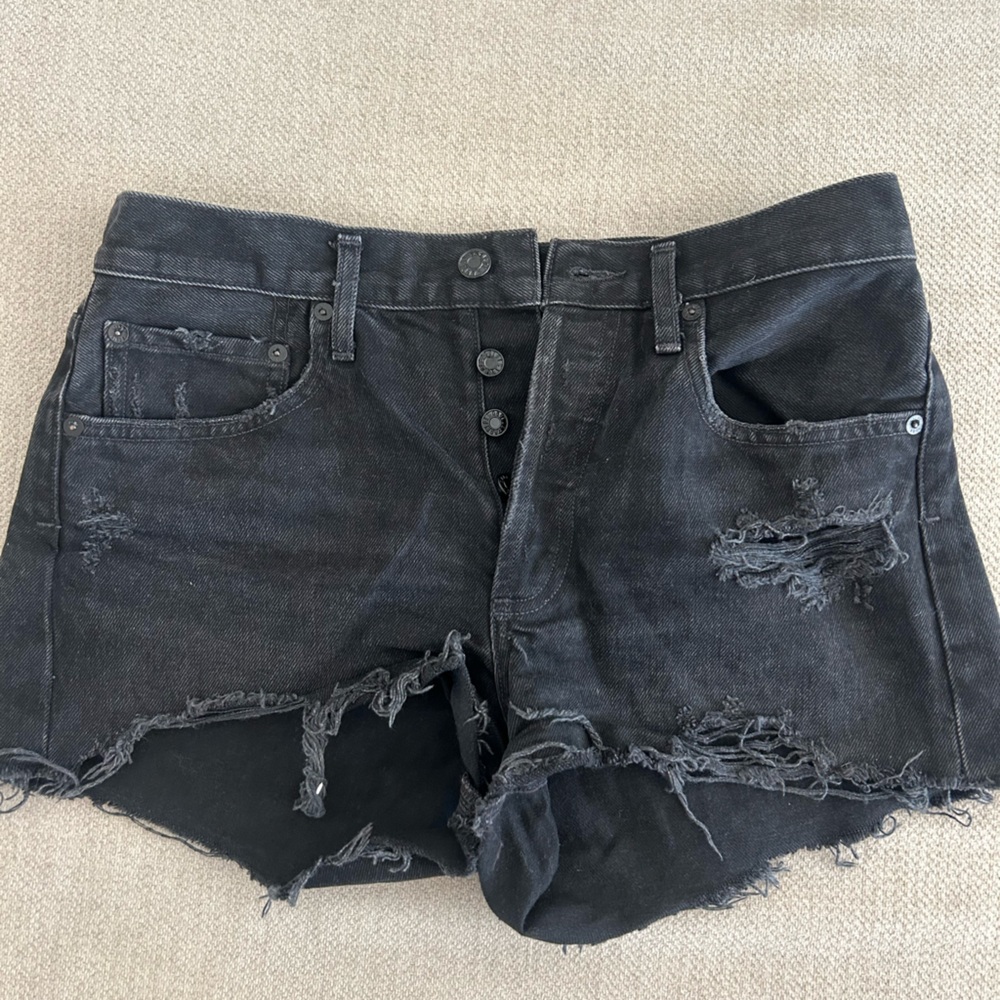 Parker cut off shorts in black